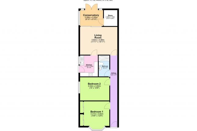 Huntingdon Road, Northfields... 2 bed semi