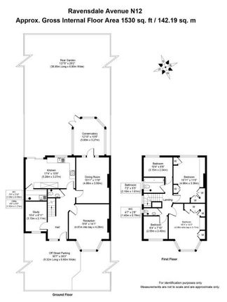RAVENSDALE AVE, NORTH FINCHLEY, N12 4 bed semi
