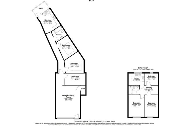5 bed block of flats