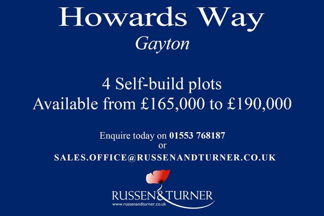 Howards Way, King's Lynn PE32 Plot for sale