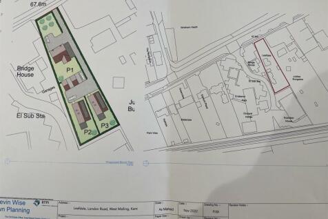 London Road, West Malling ME19 2 bed property with land for sale