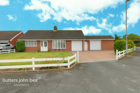 Valebrook Drive, Nantwich 2 bed detached bungalow for sale