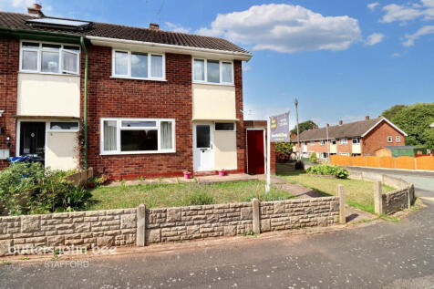 Dryden Crescent, Stafford 3 bed end of terrace house for sale